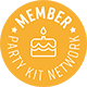party kit member logo badge