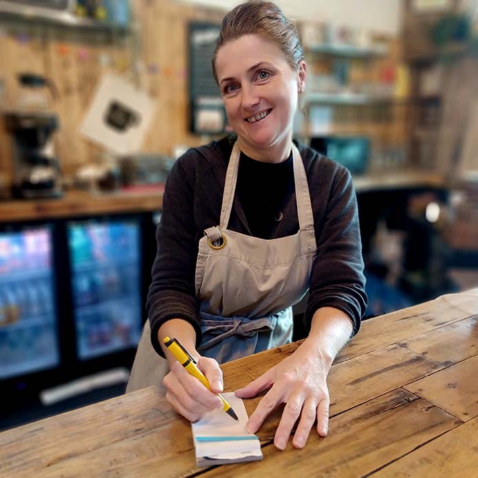 volunteer denise cafe recharge